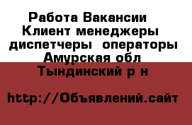 Работа Вакансии - Клиент-менеджеры, диспетчеры, операторы. Амурская обл.,Тындинский р-н